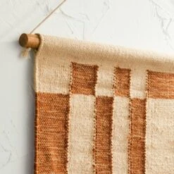 24" X 36" Hand Woven Jute/Polyester Wall Art With Wooden Dowel - Threshold™ 6 24" X 36" Hand Woven Jute/Polyester Wall Art With Wooden Dowel - Threshold™ -Threshold GUEST 97f48457 4e1f 4c9e 9aea 6019a16a2481