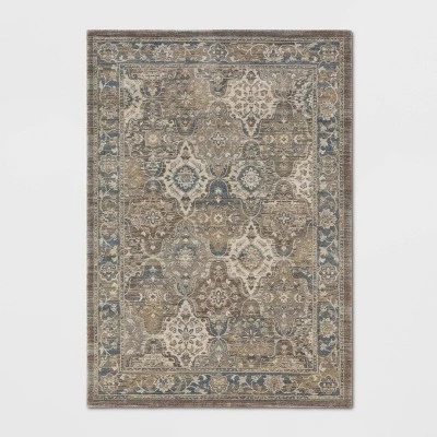 Distressed Persian Woven Rug Brown - Threshold 6 Distressed Persian Woven Rug Brown - Threshold - Image 4