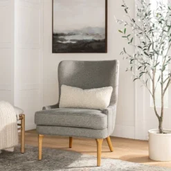 76.5"x 30" Artificial Olive Tree In Ceramic Pot - Threshold™ Designed With Studio McGee