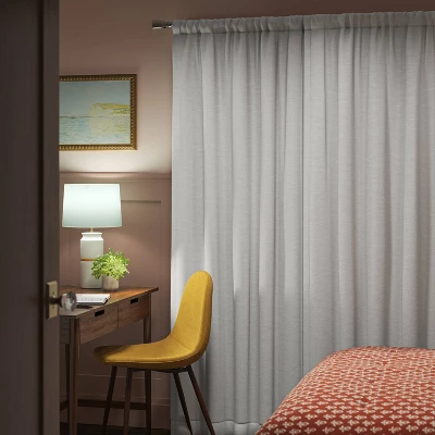 Blackout Henna Window Curtain Panel White - Threshold™ 4 Blackout Henna Window Curtain Panel White - Threshold™ - Image 2