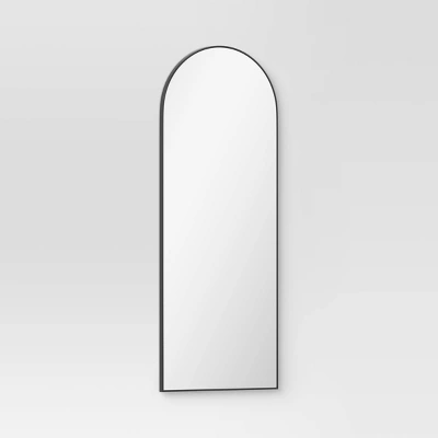 28" X 72" XL Arch Mirror Black - Threshold™ 4 28" X 72" XL Arch Mirror Black - Threshold™ - Image 2