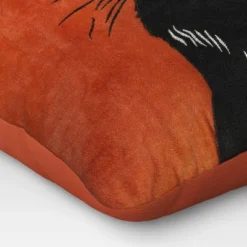 Fierce Cat Applique Cotton Velvet Square Halloween Throw Pillow - Threshold™ 9 Fierce Cat Applique Cotton Velvet Square Halloween Throw Pillow - Threshold™ -Threshold GUEST a42b8619 8be8 49c8 b26e d8937eea5670