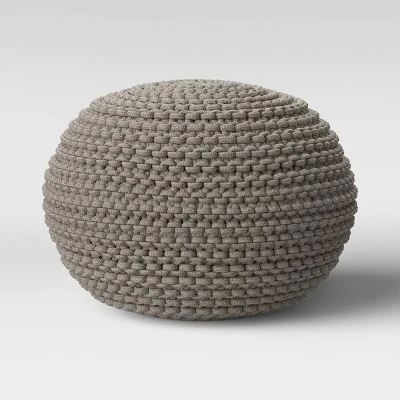 Cloverly Chunky Knit Pouf - Threshold 12 Cloverly Chunky Knit Pouf - Threshold - Image 10