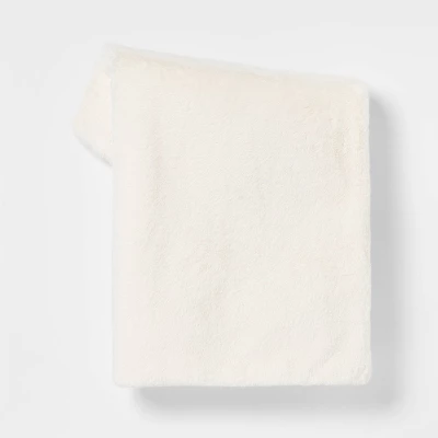 Faux Rabbit Fur Throw Blanket - Threshold™ 7 Faux Rabbit Fur Throw Blanket - Threshold™ - Image 5