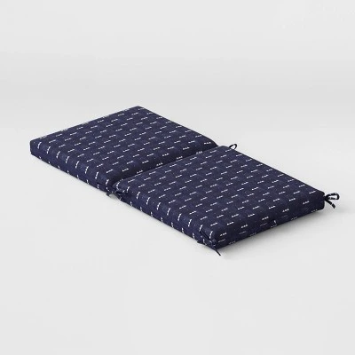 Arete Outdoor Chair Cushion Navy - Threshold™ 5 Arete Outdoor Chair Cushion Navy - Threshold™ - Image 3