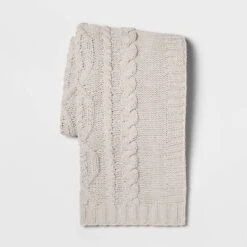 Cable Knit Chenille Throw Blanket - Threshold -Threshold GUEST aca2865a dcc5 4732 8e26 c7e2a1b173ac