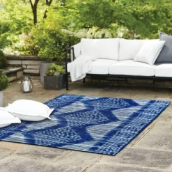 7' X 10' Outdoor Rug Indigo Dye - Threshold™ 7 7' X 10' Outdoor Rug Indigo Dye - Threshold™ -Threshold GUEST adbd2a70 92fe 4ff7 82bd d4bbdcc29b29