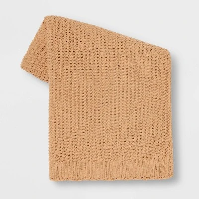 Solid Chenille Knit Throw Blanket - Threshold™ 10 Solid Chenille Knit Throw Blanket - Threshold™ - Image 8