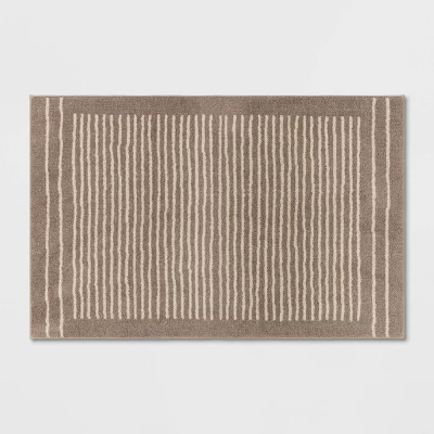 2'6"x4' Washable Knitted Stripe Accent Rug - Threshold™ 7 2'6"x4' Washable Knitted Stripe Accent Rug - Threshold™ - Image 5
