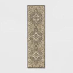 Medallion Jewel Boarder Persian Rug Cream/Gray - Threshold 11 Medallion Jewel Boarder Persian Rug Cream/Gray - Threshold -Threshold GUEST b042792a a048 45b9 9a12 db0cfc170a5c