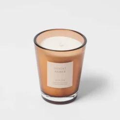Colored Vase Glass With Dustcover Desert Amber Candle Brown - Threshold™ 11 Colored Vase Glass With Dustcover Desert Amber Candle Brown - Threshold™ -Threshold GUEST b38f17b2 0d53 4c5b bb58 f4b0dd118311