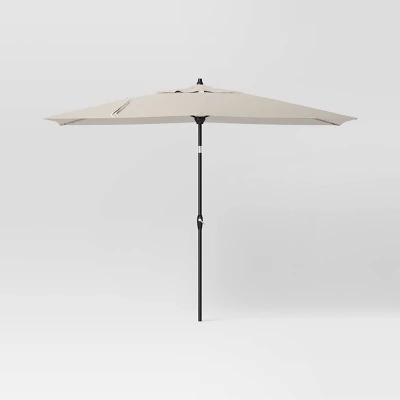 10'x6' Rectangular Market Patio Umbrella - Black Pole - Threshold™ 11 10'x6' Rectangular Market Patio Umbrella - Black Pole - Threshold™ - Image 9