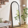 30" X 74" Bullnose Floor Mirror Black - Threshold™ 1 30" X 74" Bullnose Floor Mirror Black - Threshold™ -Threshold GUEST b5a955cc 013a 4c42 bfc6 0658b065091a