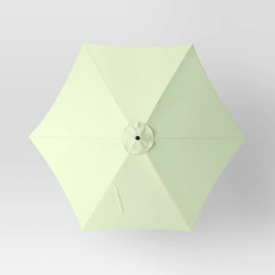 9'x9' Market Patio Umbrella - Black Pole - Threshold™ 5 9'x9' Market Patio Umbrella - Black Pole - Threshold™ - Image 3