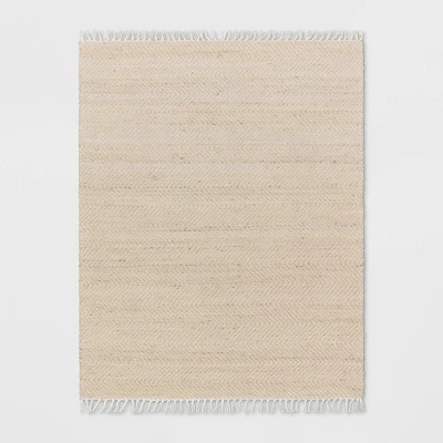 Handloom Woven Area Rug Natural/Ivory - Threshold™ 6 Handloom Woven Area Rug Natural/Ivory - Threshold™ - Image 4