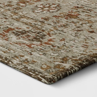Oakton Jacquard Chenille Area Rug Rust - Threshold™ 4 Oakton Jacquard Chenille Area Rug Rust - Threshold™ - Image 2