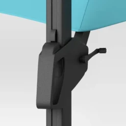 11'x11' Offset Patio Umbrella Turquoise - Black Pole - Threshold™ -Threshold GUEST baafe067 9868 4b8a 8044 f5160e25c6fd