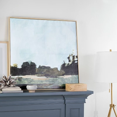 36" X 36" Treeline Abstract Framed Canvas - Threshold™ Designed With Studio McGee 3 36" X 36" Treeline Abstract Framed Canvas - Threshold™ Designed With Studio McGee