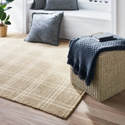 Cottonwood Hand Woven Plaid Wool/Cotton Rug - Threshold™ Designed With Studio McGee 3 Cottonwood Hand Woven Plaid Wool/Cotton Rug - Threshold™ Designed With Studio McGee