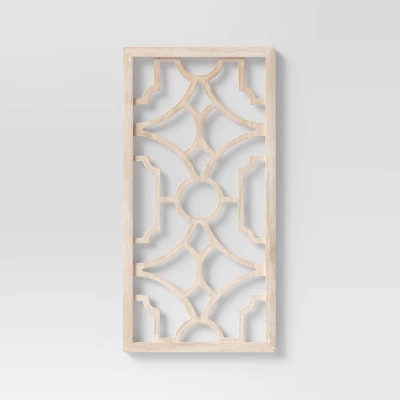 Set Of 2 Wood Lattice Wall Hanging Brown - Threshold™ 5 Set Of 2 Wood Lattice Wall Hanging Brown - Threshold™ - Image 3