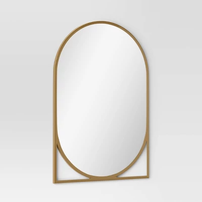 20" X 30" Decorative Wall Mirror Gold - Threshold™ 4 20" X 30" Decorative Wall Mirror Gold - Threshold™ - Image 2