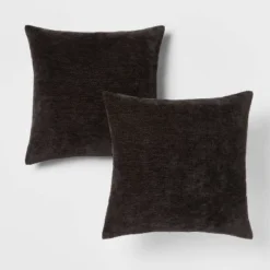 2pk Chenille Square Throw Pillows - Threshold™ -Threshold GUEST bdea0f6e 1816 4d8e 815f 6f253cfd7c48