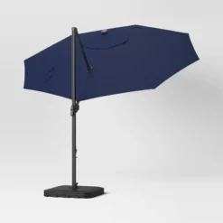 11'x11' Offset Solar Patio Umbrella - Black Pole - Threshold™ 9 11'x11' Offset Solar Patio Umbrella - Black Pole - Threshold™ -Threshold GUEST bdfe10ab 06b6 4f10 8a2a 6e5bdcd0951b