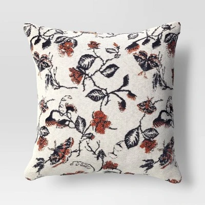 Halloween Botanical Woven Cotton Square Halloween Throw Pillow - Threshold™ 6 Halloween Botanical Woven Cotton Square Halloween Throw Pillow - Threshold™ - Image 4
