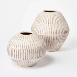 Small Carved Cream Vase - Threshold™ Designed With Studio McGee 7 Small Carved Cream Vase - Threshold™ Designed With Studio McGee -Threshold GUEST bf468da8 6a4d 4db6 9500 708e4ce7b4b5