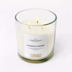 Clear Glass Cypress & Juniper Candle White - Threshold™ Designed With Studio McGee -Threshold GUEST c05f8e5e 1576 4545 b07d 520c46fcaae9