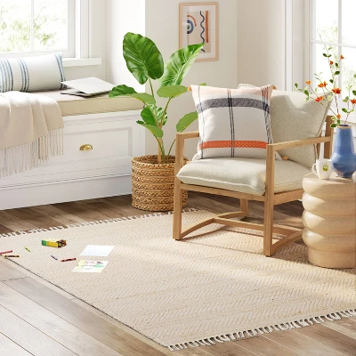 Handloom Woven Area Rug Natural/Ivory - Threshold™ 3 Handloom Woven Area Rug Natural/Ivory - Threshold™