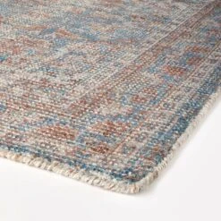 Persian Printed Poly/Wool Handmade Tufted Area Rug Blue/Brown - Threshold™ Designed With Studio McGee -Threshold GUEST c2499445 f497 4f0c a880 59deaca40142