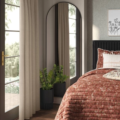 28" X 72" XL Arch Mirror Black - Threshold™ 3 28" X 72" XL Arch Mirror Black - Threshold™