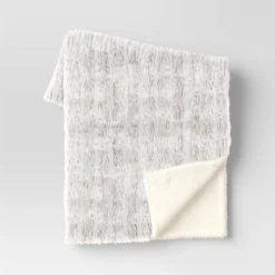 Tipped Snow Leopard Faux Fur Reversible Throw Blanket - Threshold™ 12 Tipped Snow Leopard Faux Fur Reversible Throw Blanket - Threshold™ -Threshold GUEST c303768f cfca 4ae0 bbca c059d0efc6f0