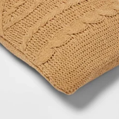 Oversized Cable Knit Chenille Throw Pillow - Threshold -Threshold GUEST c326d2d5 b319 42ab 92b1 ef4f1bc0e54f