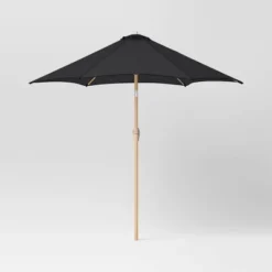 9'x9' Market Patio Umbrella - Light Wood Pole - Threshold™ -Threshold GUEST c4c0bbb8 c405 41bf b52a c8a0a08399af