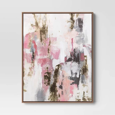 (Set Of 2) 16"x20" Foil Abstract Canvas Framed Arts - Threshold™ 4 (Set Of 2) 16"x20" Foil Abstract Canvas Framed Arts - Threshold™ - Image 2