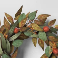 Fall Leaf Wreath Green - Threshold™ 5 Fall Leaf Wreath Green - Threshold™ -Threshold GUEST c7c29f64 eb5f 4d64 b861 541a6b6aac6c