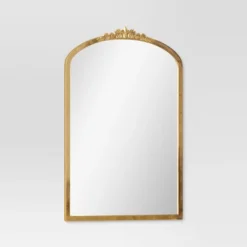 20"x30" Decorative Gold Wall Mantle Mirror Gold - Threshold™ -Threshold GUEST c950036c 669b 4687 b03f de5ad7c296be