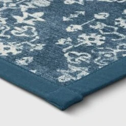 Vintage Print Comfort Rug Blue - Threshold™ 8 Vintage Print Comfort Rug Blue - Threshold™ -Threshold GUEST ca02aa3b 00ae 49e0 9bb2 f37a6c144566