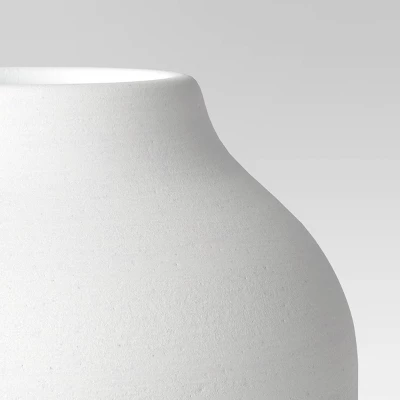 Textured Ceramic Vase White - Threshold™ 4 Textured Ceramic Vase White - Threshold™ - Image 2