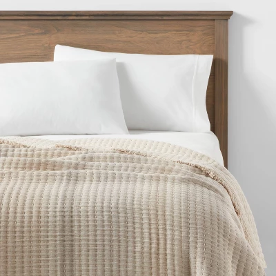 60"x80" Woven Striped Bed Throw - Threshold™ 3 60"x80" Woven Striped Bed Throw - Threshold™