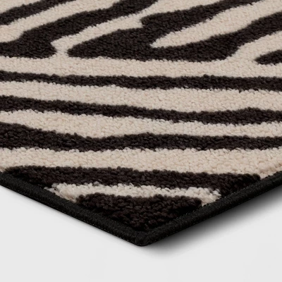 Abstract Lines Rug Black/Tan - Threshold™ 4 Abstract Lines Rug Black/Tan - Threshold™ - Image 2