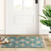 Washable Floral Block Printed Blue Rug Blue - Threshold™ 1 Washable Floral Block Printed Blue Rug Blue - Threshold™ -Threshold GUEST d2767033 06b7 44f3 84dc 71414c86e038
