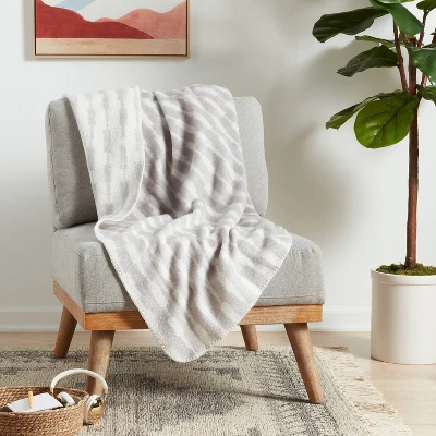 Woven Linework Throw Blanket - Threshold™ 3 Woven Linework Throw Blanket - Threshold™