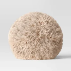 Long Faux Fur Round Throw Pillow - Threshold™ 8 Long Faux Fur Round Throw Pillow - Threshold™ -Threshold GUEST d41c4580 a23f 4211 9fc7 9518971a2a73