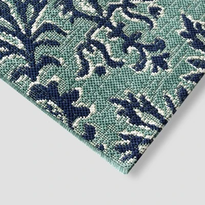 Blockprint Repeat Outdoor Rug - Threshold 3 Blockprint Repeat Outdoor Rug - Threshold