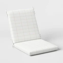 Woven Grid Outdoor Chair Cushion - Threshold™ -Threshold GUEST dabbc9ae 7f75 4774 a464 6db376fcc21f