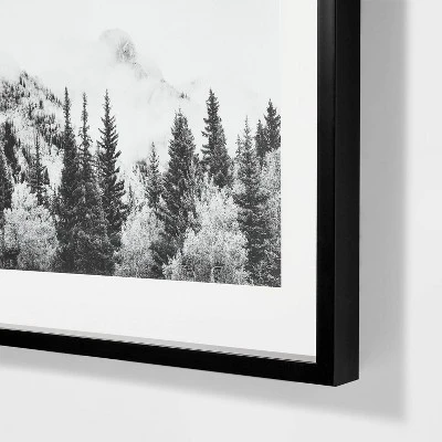 30"x24" Foggy Mountains Framed Wall Art - Threshold™ Designed With Studio McGee: Modern Decor, Black Frame, Landscape Print 4 30"x24" Foggy Mountains Framed Wall Art - Threshold™ Designed With Studio McGee: Modern Decor, Black Frame, Landscape Print - Image 2