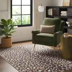 Leopard Area Rug Brown - Threshold™